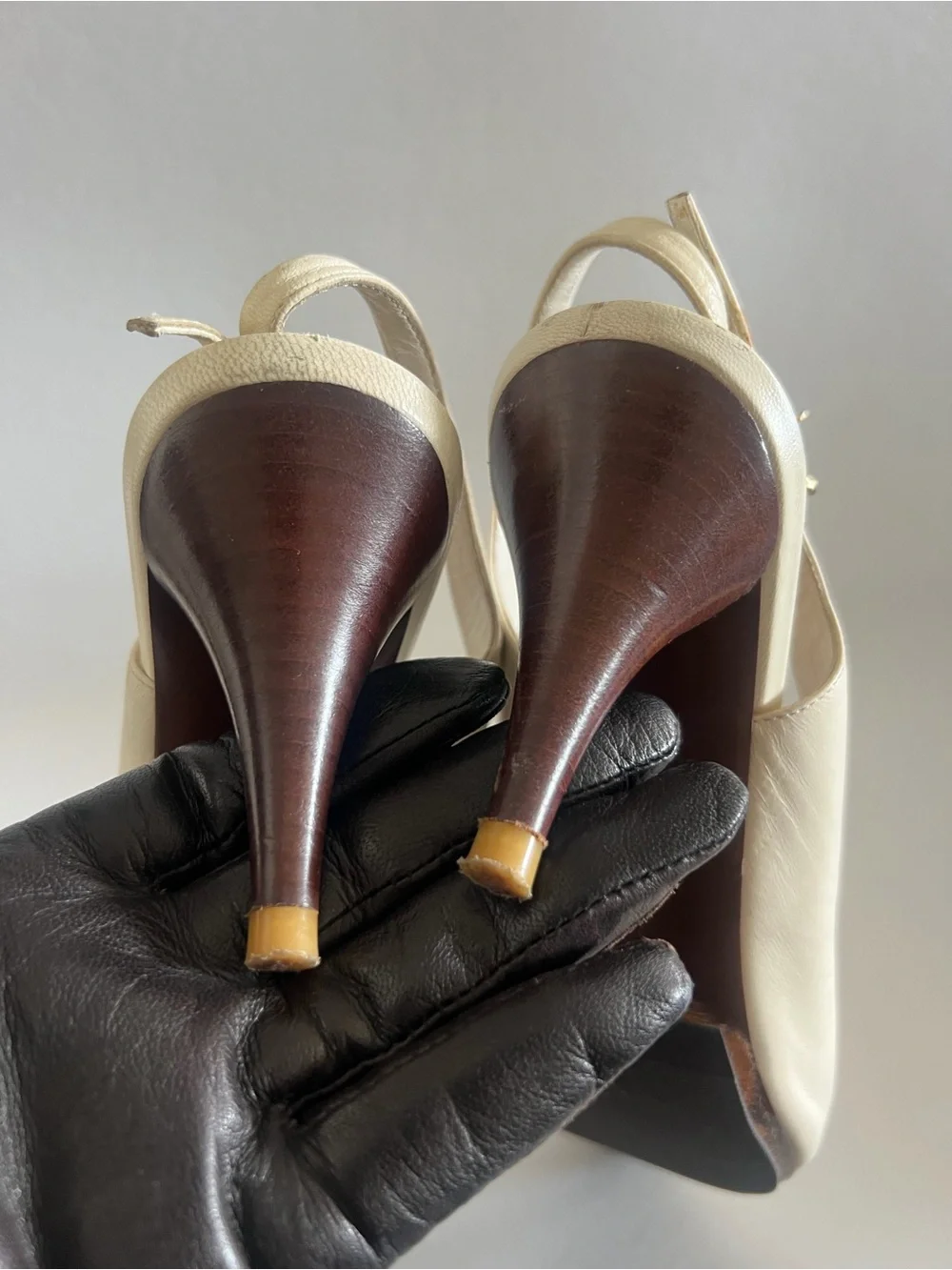 Louis Vuitton sling back Peep-Toe Heels